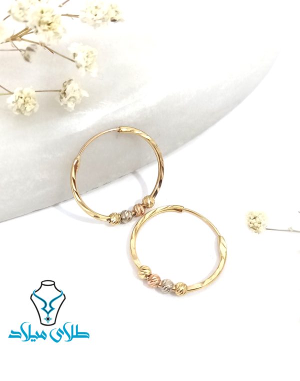 گوشواره حلقه ای یرحا - Image 2