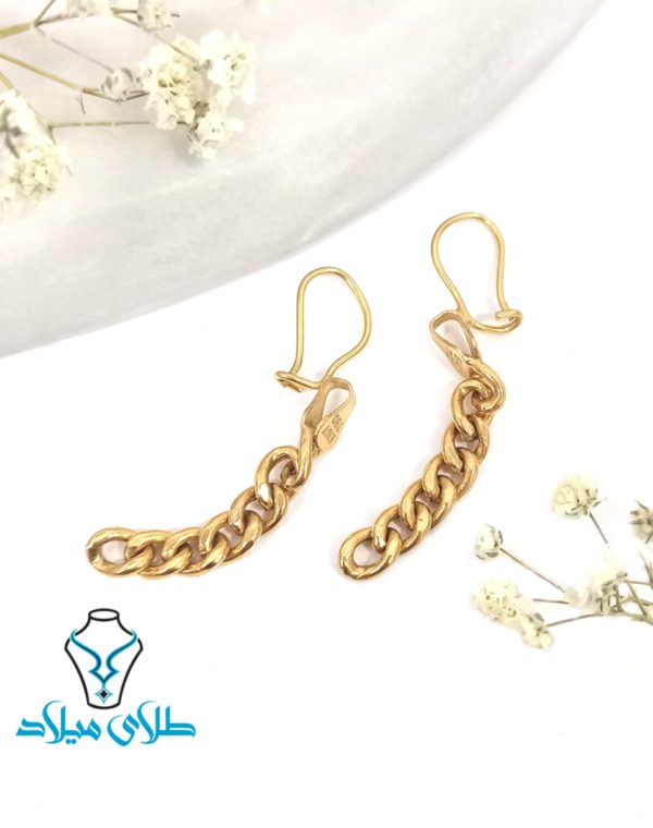 گوشواره آویز کارتیه کد4 - Image 2