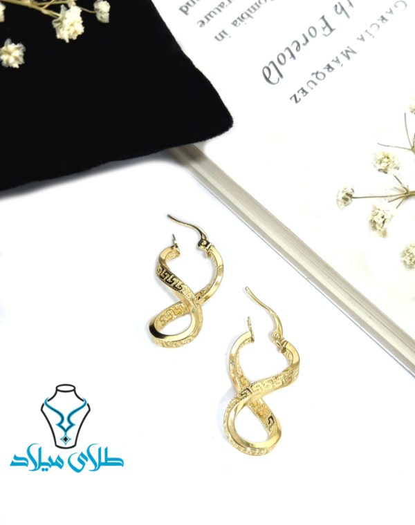 گوشواره حلقه ورساچ کد9 - Image 2
