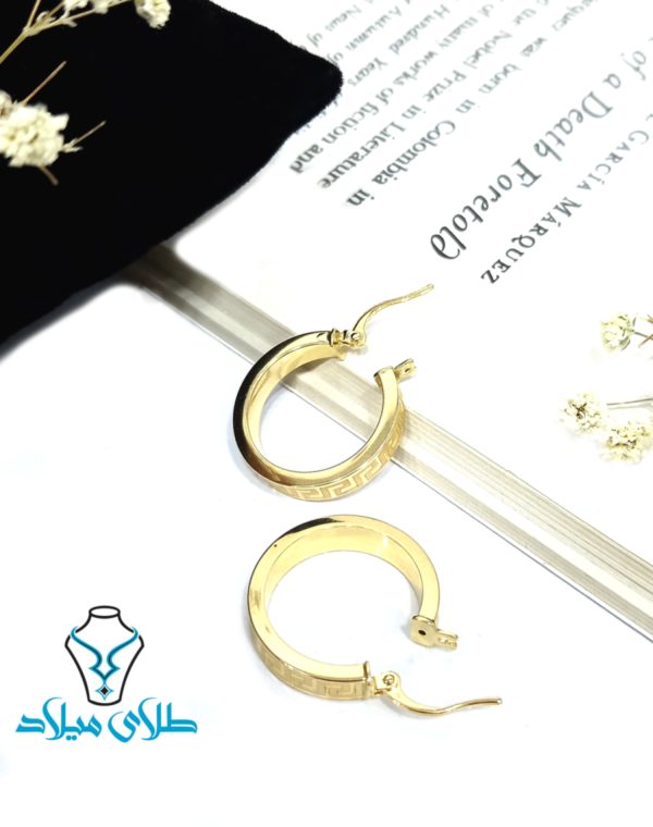 گوشواره حلقه‌ای ورساچ کد10 - Image 3