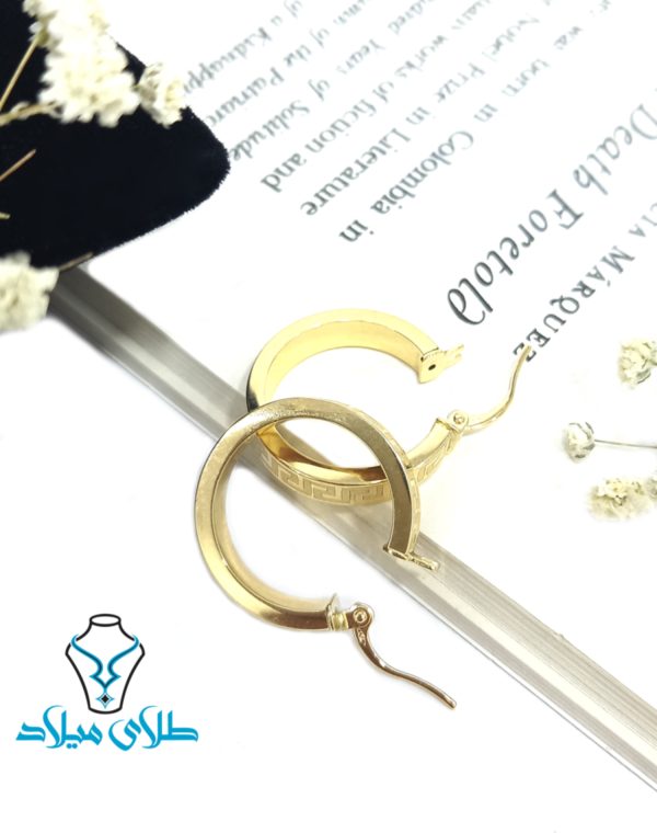 گوشواره حلقه‌ای ورساچ کد12 - Image 4