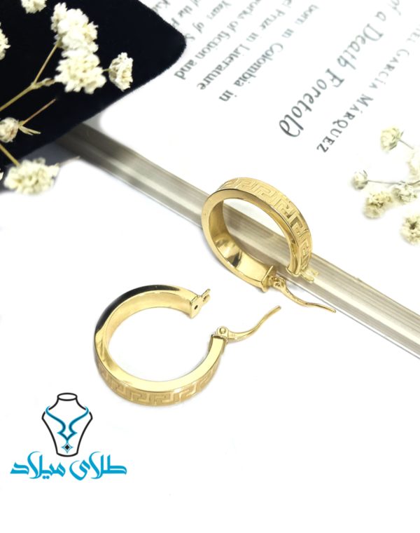 گوشواره حلقه‌ای ورساچ کد12 - Image 2