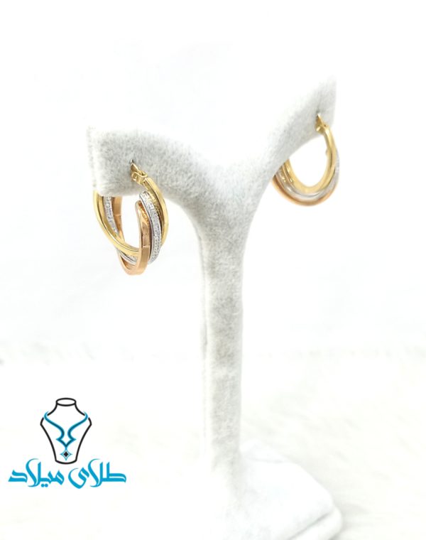 گوشواره حلقه‌ای ورساچ کد24 - Image 3
