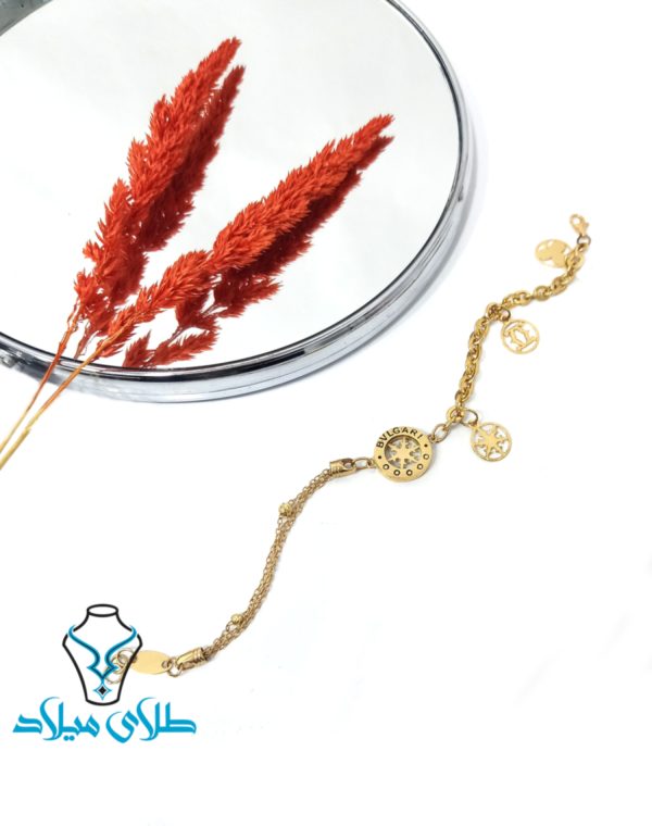 دستبند طلا بولگاری کد1 - Image 3