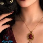 خرید پلاک طلای عقیق کد5
