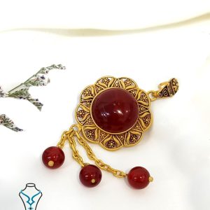 خرید پلاک طلا عقیق کد 6