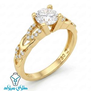 خرید انگشتر طلا آلیس از سایت میلادزر