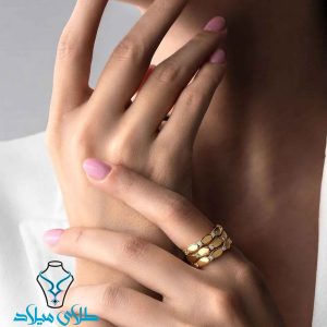 خرید انگشتر طلا المیا از طلای میلاد
