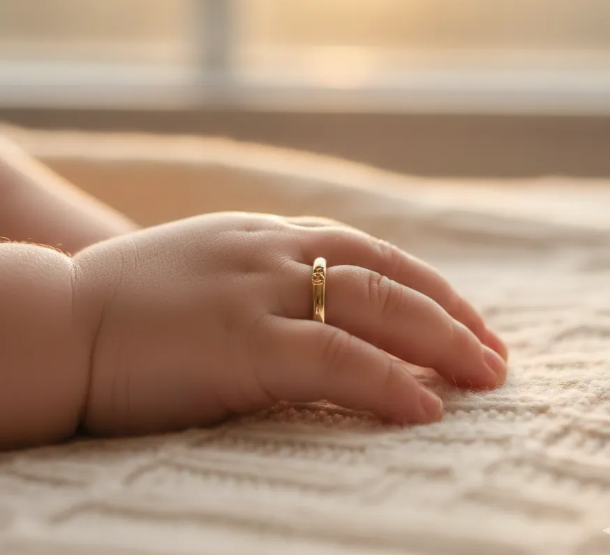 انگشتر طلا نوزاد