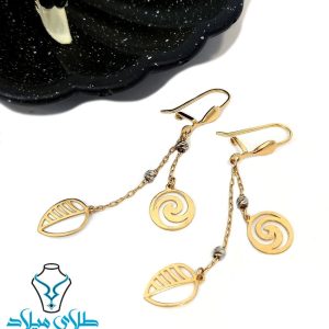 خرید گوشواره آویز برگین