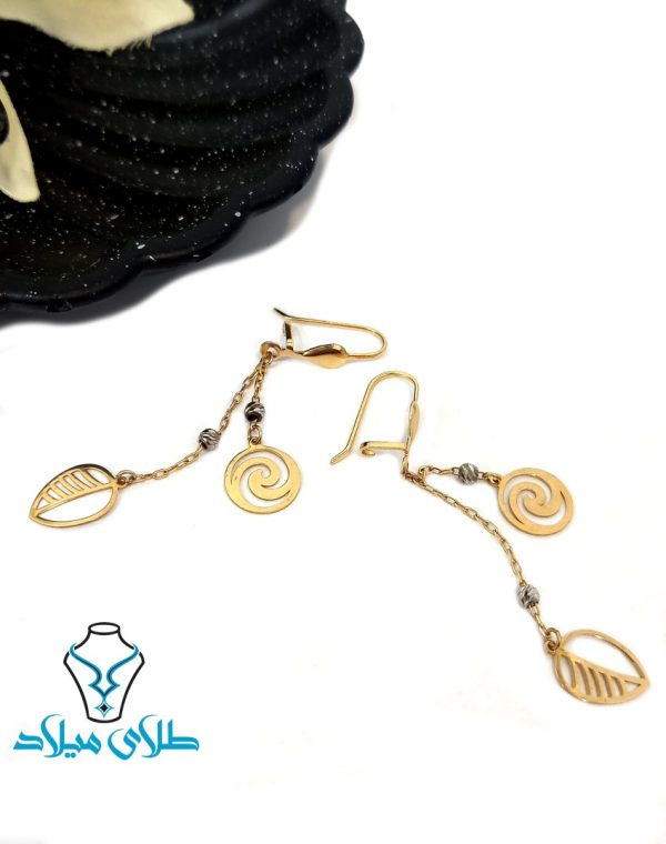 گوشواره آویز برگین زیبا