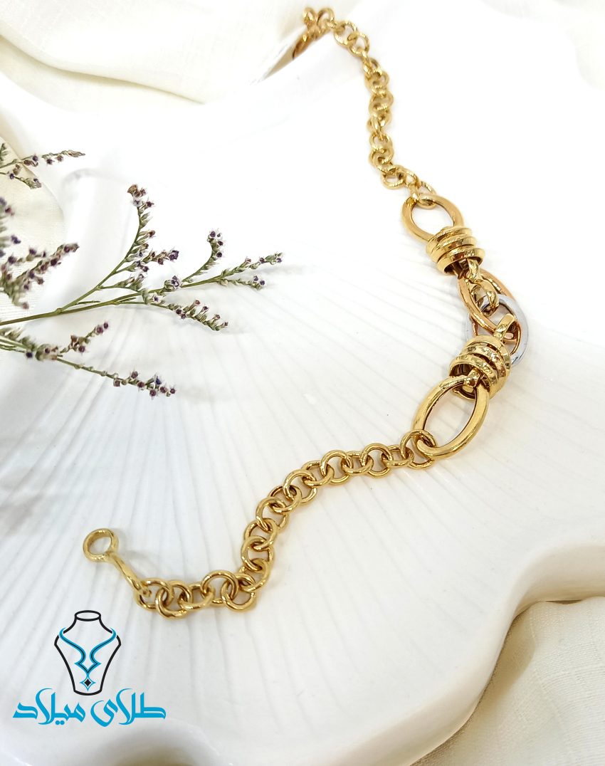 خرید دستبند طلا کد38 از گالری میلاد زر
