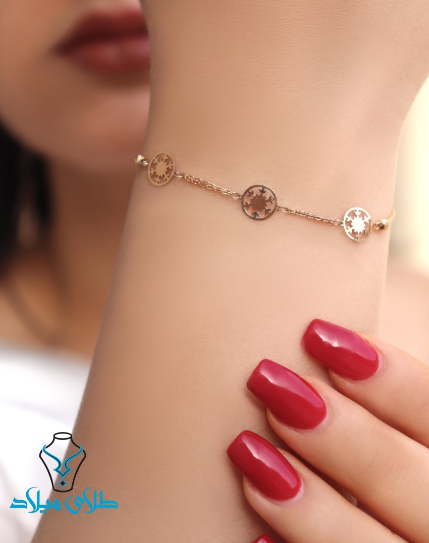 خرید دستبند طلا کد47 میلادزر