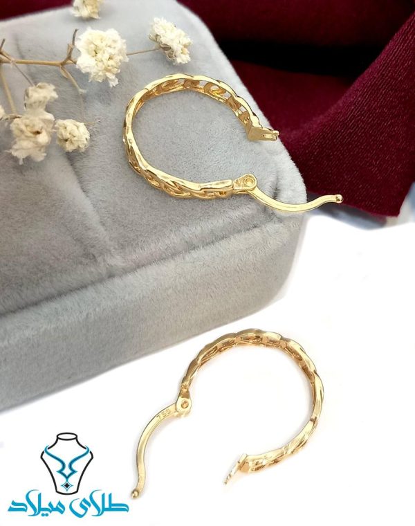 گوشواره حلقه‌ای کارتیه کد5 زیبا