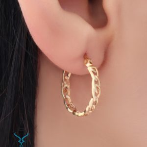 خرید گوشواره حلقه‌ای کارتیه کد5