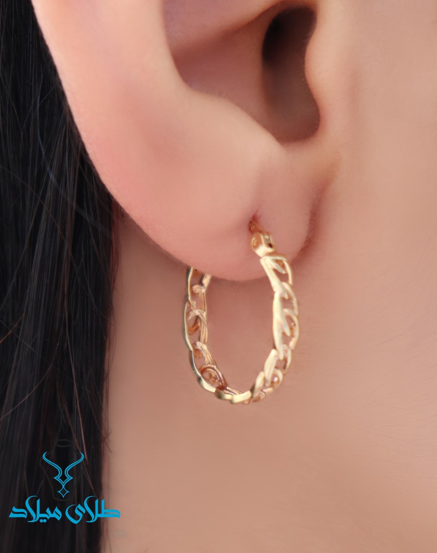 خرید گوشواره حلقهای کارتیه کد5