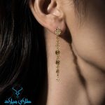 خرید گوشواره آویز طلا سروین