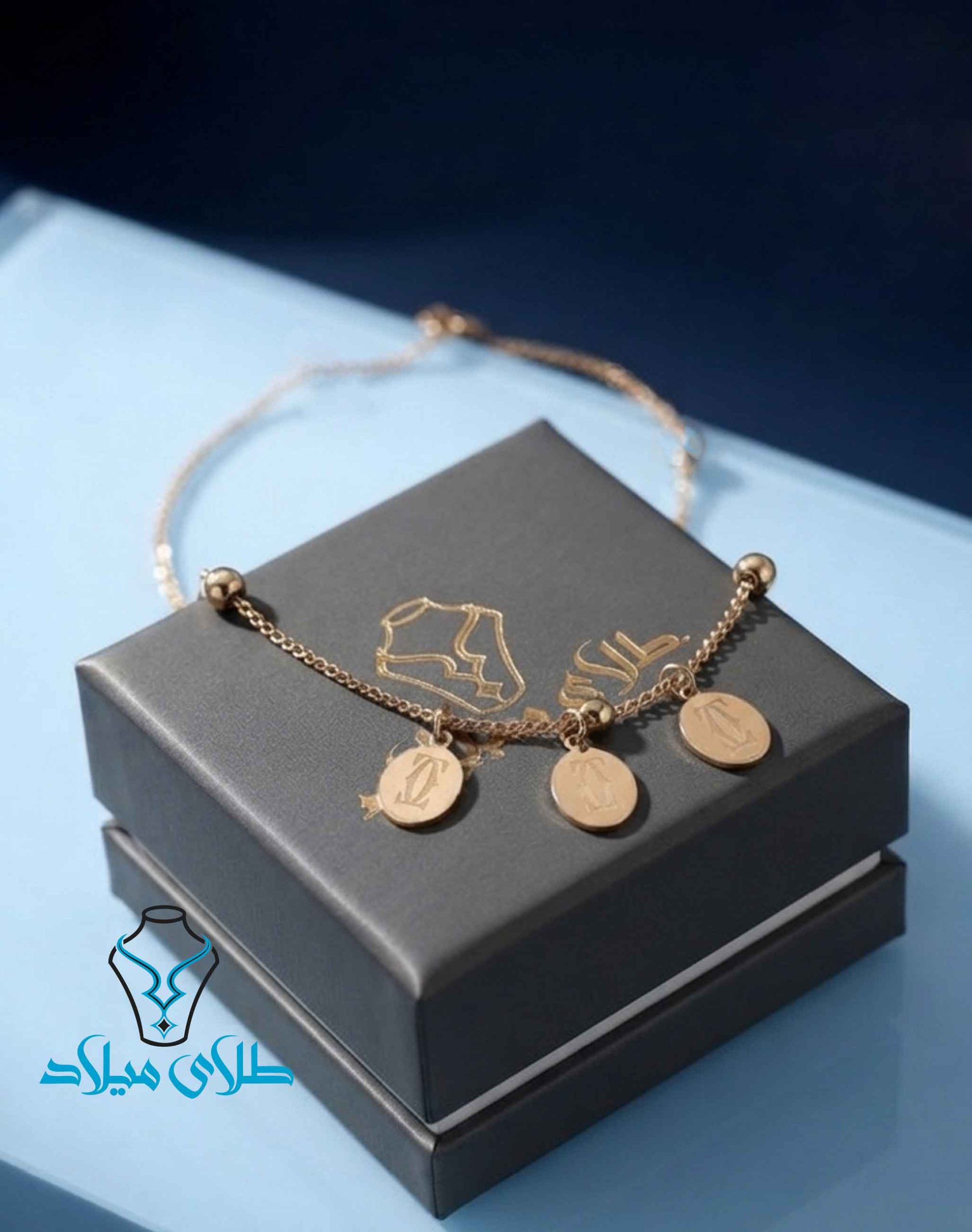 دستبند طلا شنل کد3 بسته بندی
