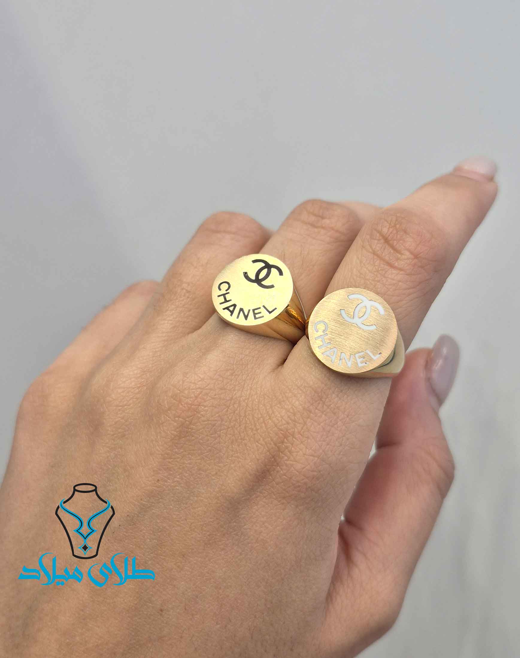 اندازه انگشتر شنل طلا کد4