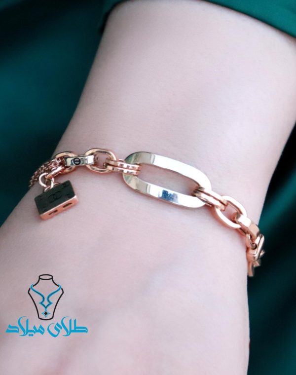 خرید دستبند طلا شنل