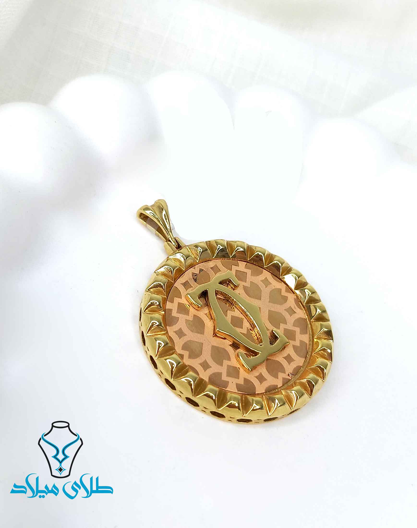 پلاک طلا شنل کد1 گالری میلاد