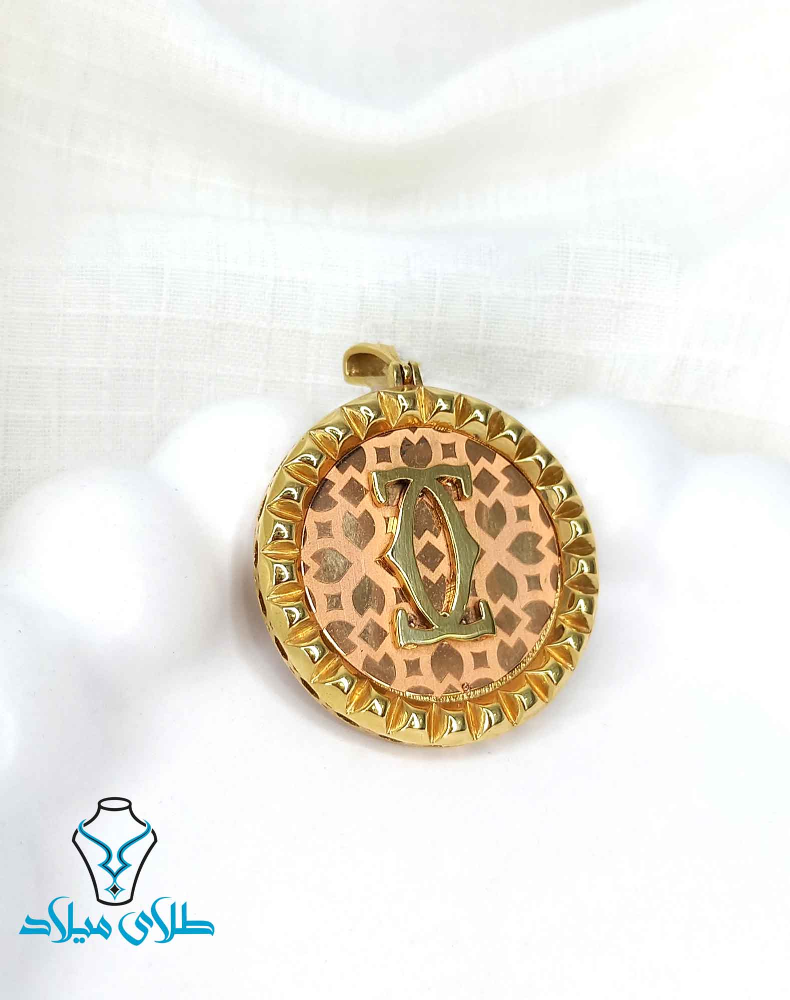 خرید پلاک طلا شنل کد1 میلادزر