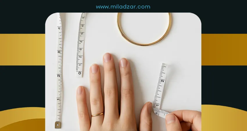 راهنمای سایزبندی النگو طلا زنانه