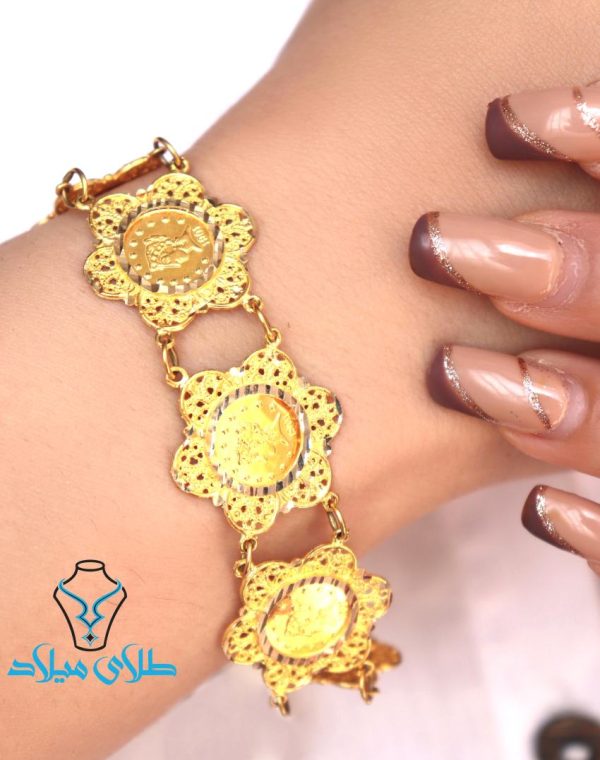 خرید دستبند طلا الیزابت