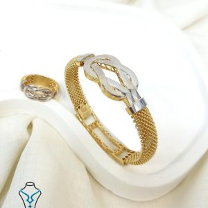 خرید دستبند النگویی طلا فرد کد1