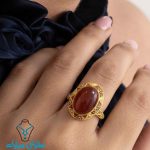 انگشتر طلا عقیق کد3