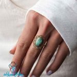 خرید انگشتر طلا فیروزه کد2