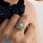 خرید انگشتر طلا فیروزه کد3