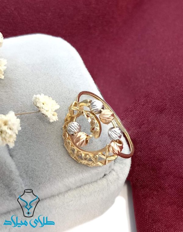 انگشتر طلا مهره ای
