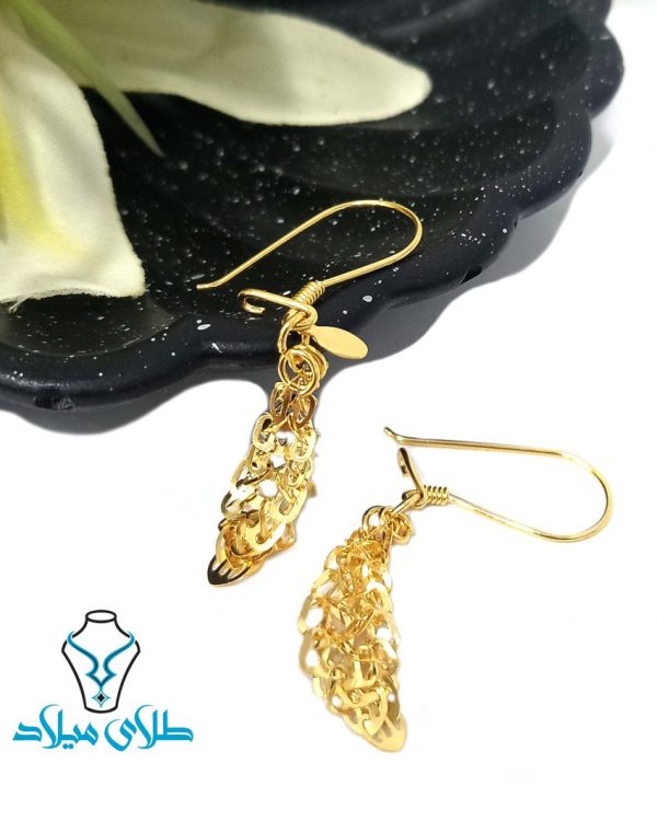 گوشواره آویز گلناز-حصیری
