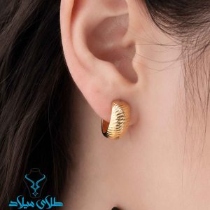 خرید گوشواره حلقه ای طلا هایلا
