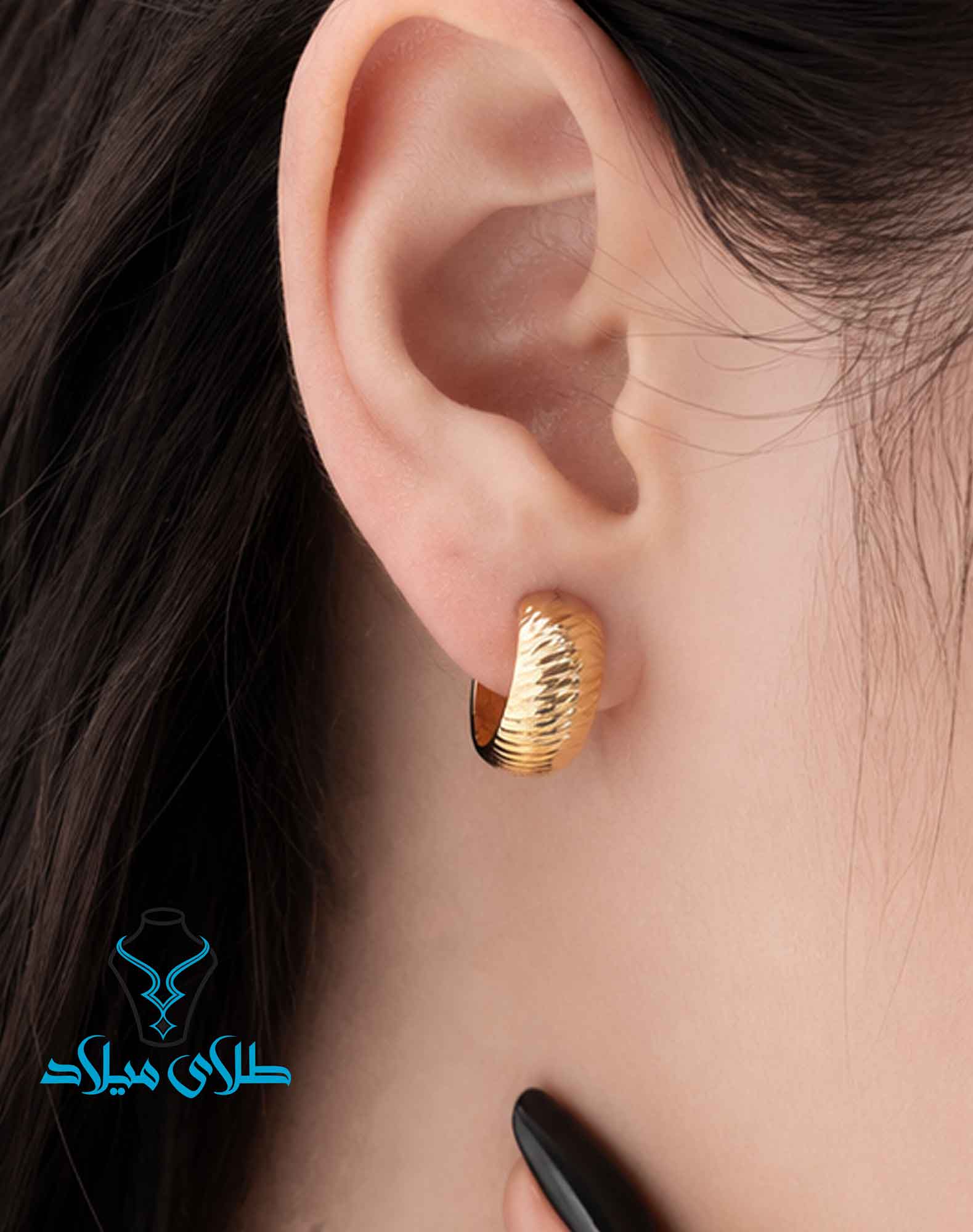 خرید گوشواره حلقه ای طلا هایلا