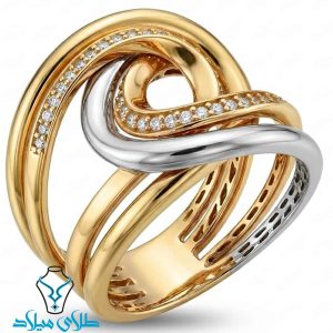 خرید انگشتر طلا حسنا از سایت میلادزر