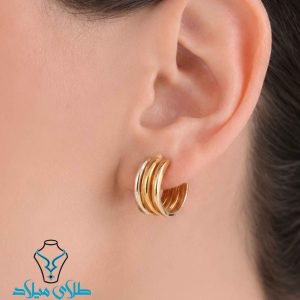 خرید گوشواره حلقه ای طلا هلیانا