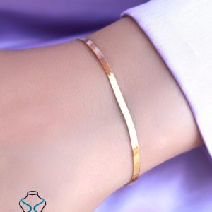 خرید دستبند طلا هرینگبون