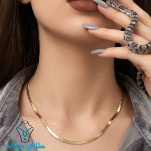 خرید گردنبند هرینگبون طلا