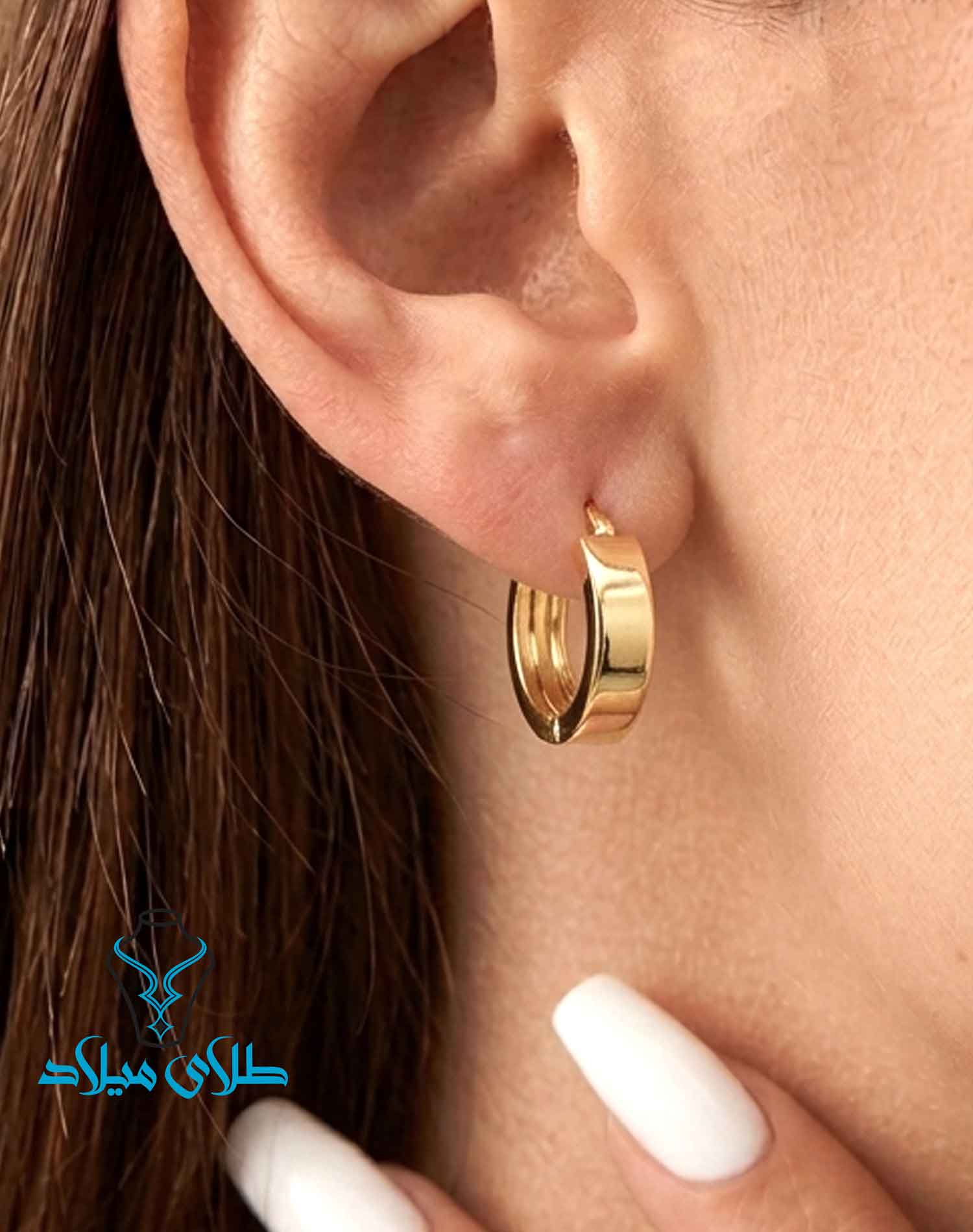 خرید گوشوار حلقه ای طلا