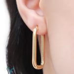 خرید گوشواره طلا حلقه ای کد6 میلادزر