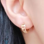 خرید گوشواره حلقه ای طلا کد17