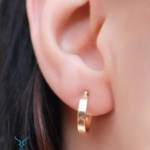 خرید گوشواره حلقه ای طلا کد10