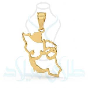خرید پلاک طلا ایران کد43