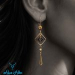 خرید گوشواره آویز طلا ژانین