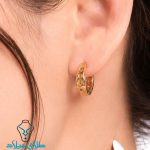 خرید گوشواره حلقه ای طلا لیزا