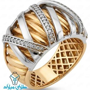 خرید انگشتر طلا لیدیا از سایت میلادزر