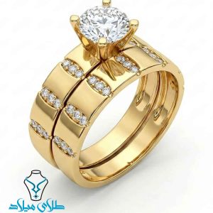 خرید انگشتر طلا سولیتر مارال از میلادزر