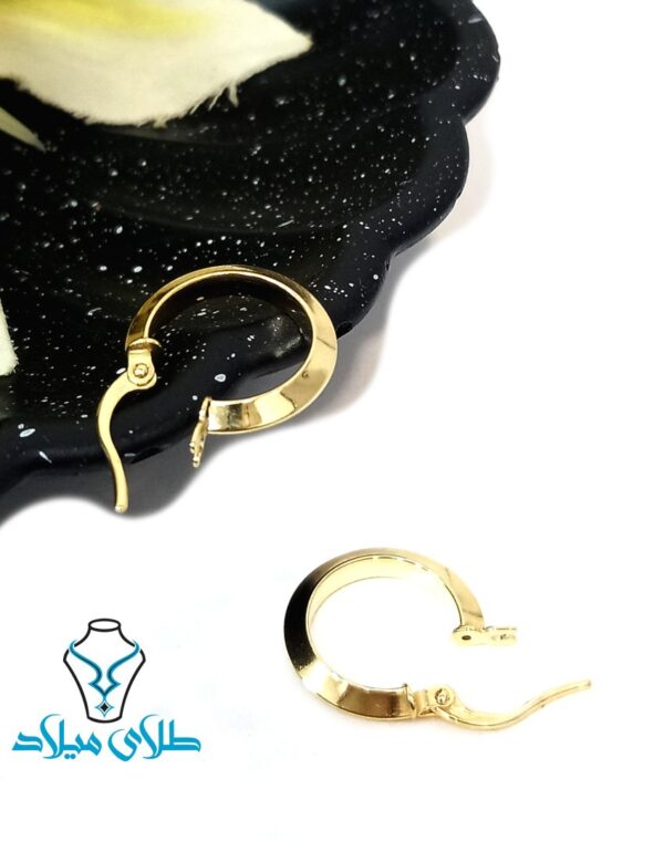 گوشواره حلقه ای ملانی آیینه ای